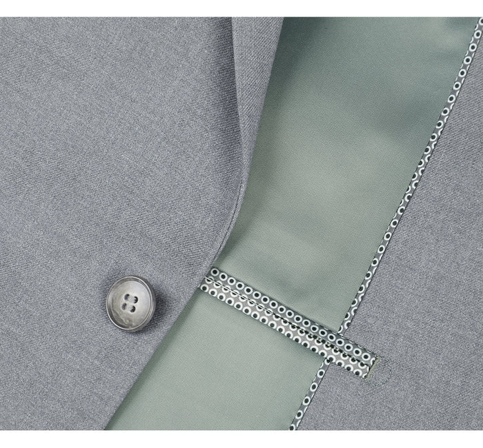 2110-2 Men's Slim Fit Solid Stretch 2-Piece Suit