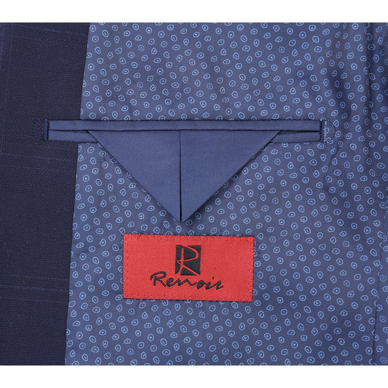 293-29 Men's Slim Fit Checked Suits