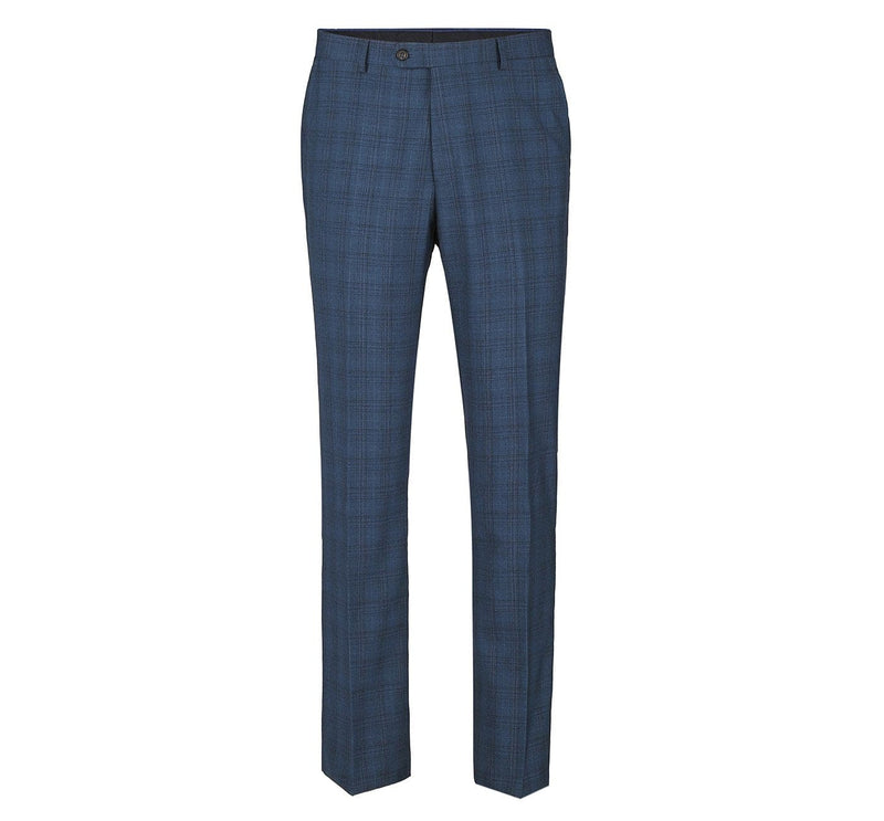 278-2 Men's 3-Piece Classic Fit Single Breasted Windowpane Suit