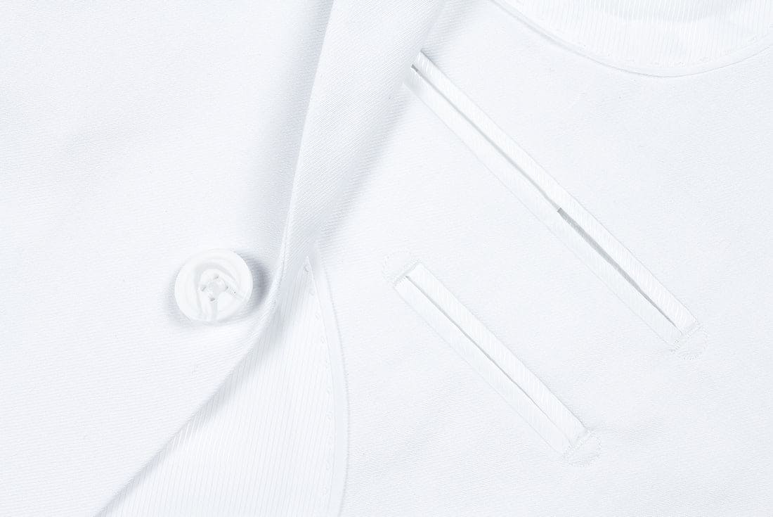 Vanderbilt Collection - Classic 2 Piece Suit 2 Buttons Regular Fit In White