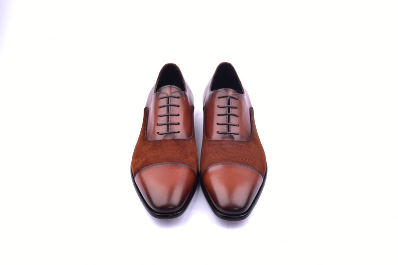 C0091-6265S Cap toe Lace up-Tan