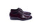 C01506-6291C Croco Print Lace Up Burgundy