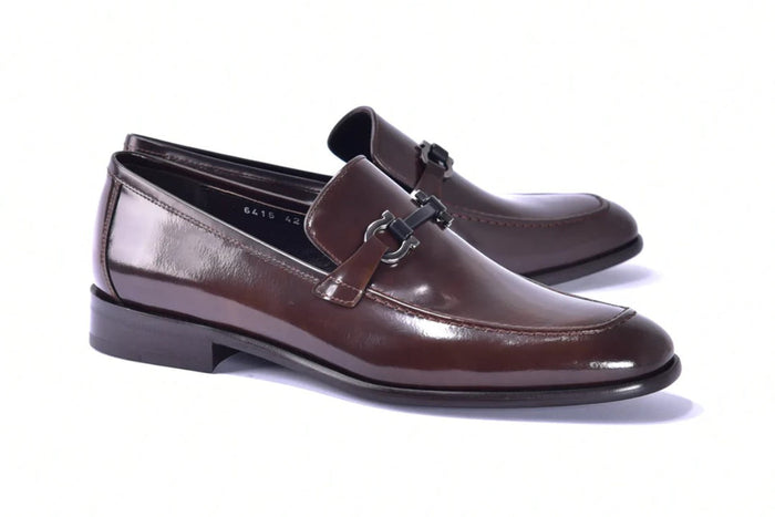 Corrente 6415 Calfskin Slip-On Loafer - Brown - Brown - Size 13
