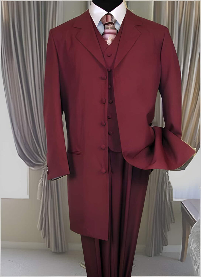 Mens  Burgundy Coat