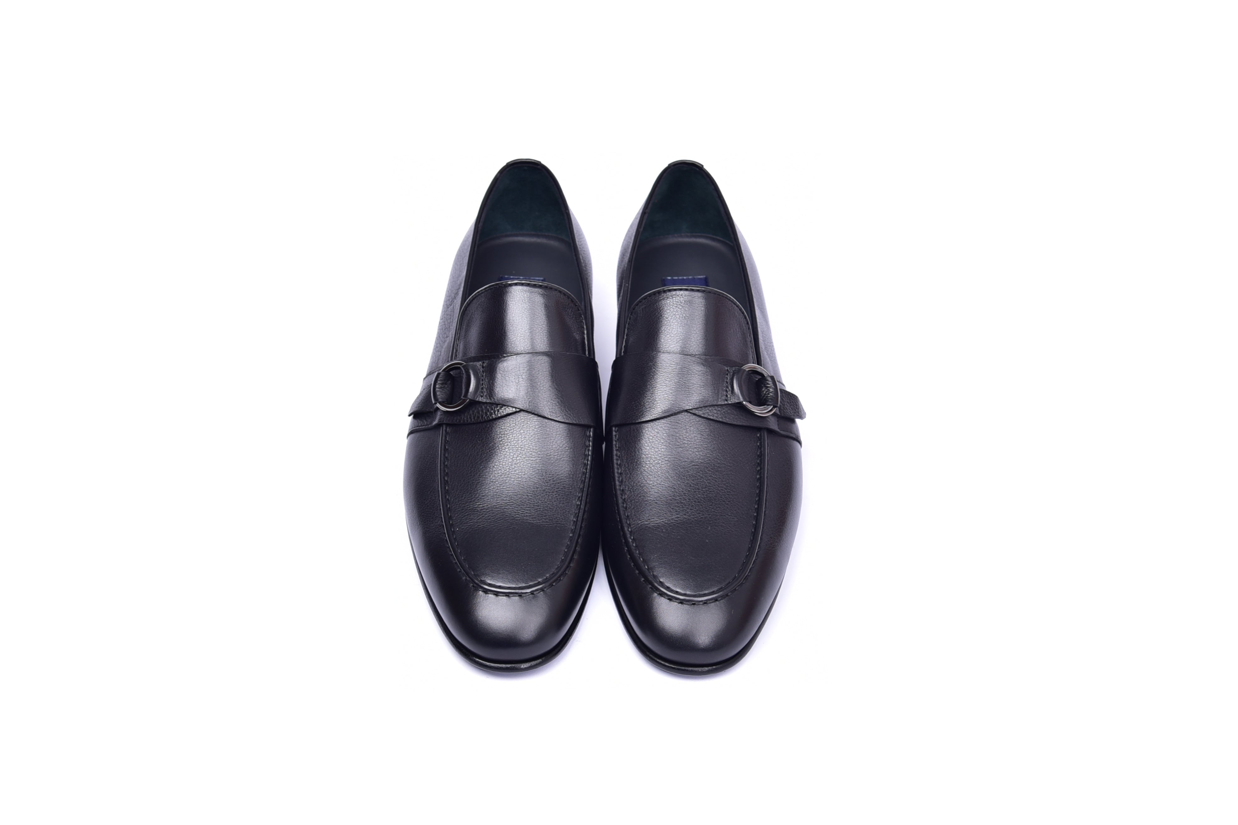 C00102- 6628 Side Buckle Loafer -Black