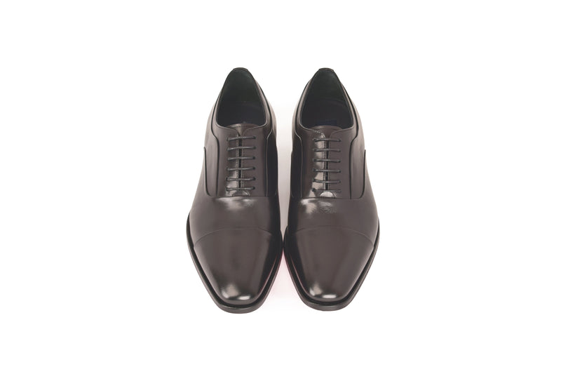 C0001107-6694 Cap toe lace up-Black