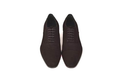C0001108-6694S Cap toe lace up-Black Suede