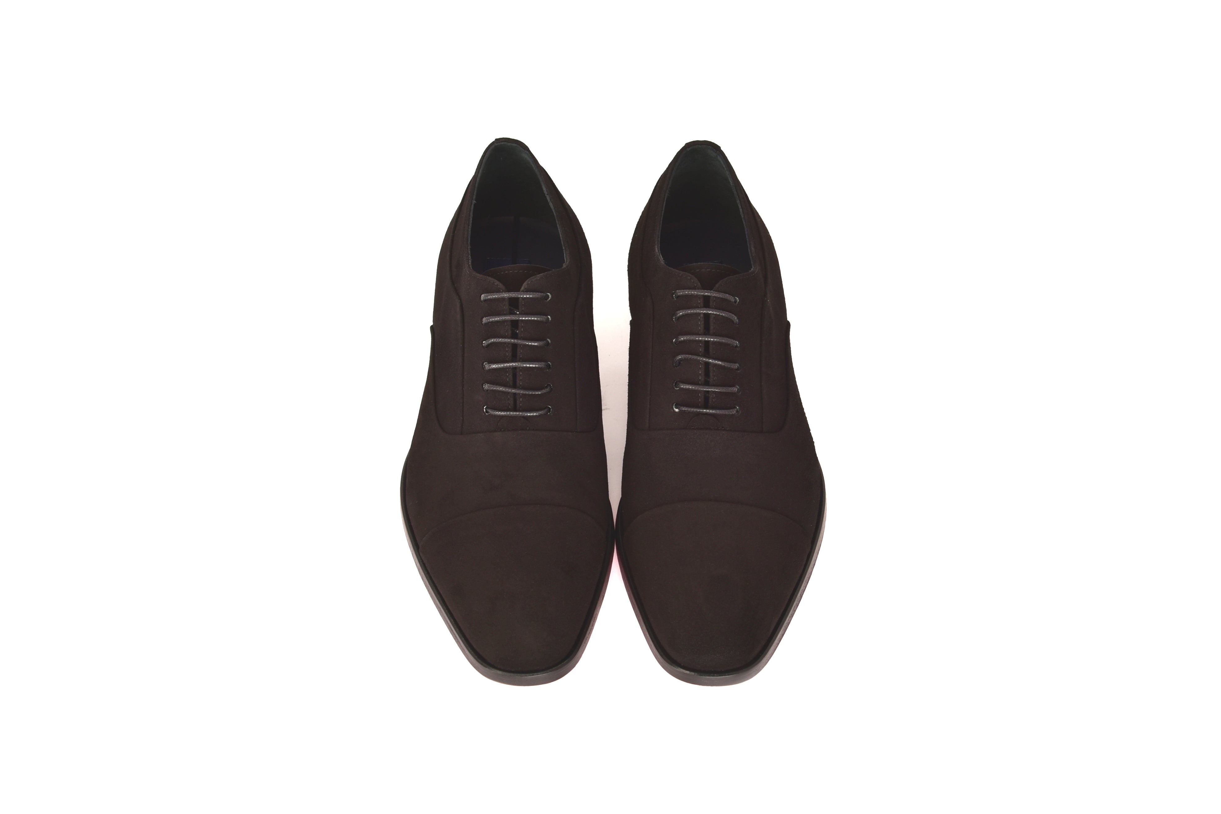 C0001108-6694S Cap toe lace up-Black Suede