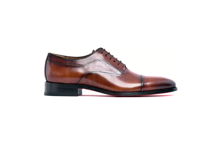 C0001106-6694 Cap toe lace up-Tan