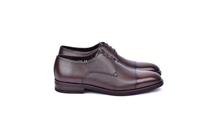 C001106-6793 Cap Toe Deer Skin- Brown