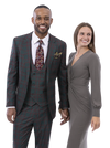 Green Plaid Suits - Mens 3 piece plaid suit - Fashion Suit