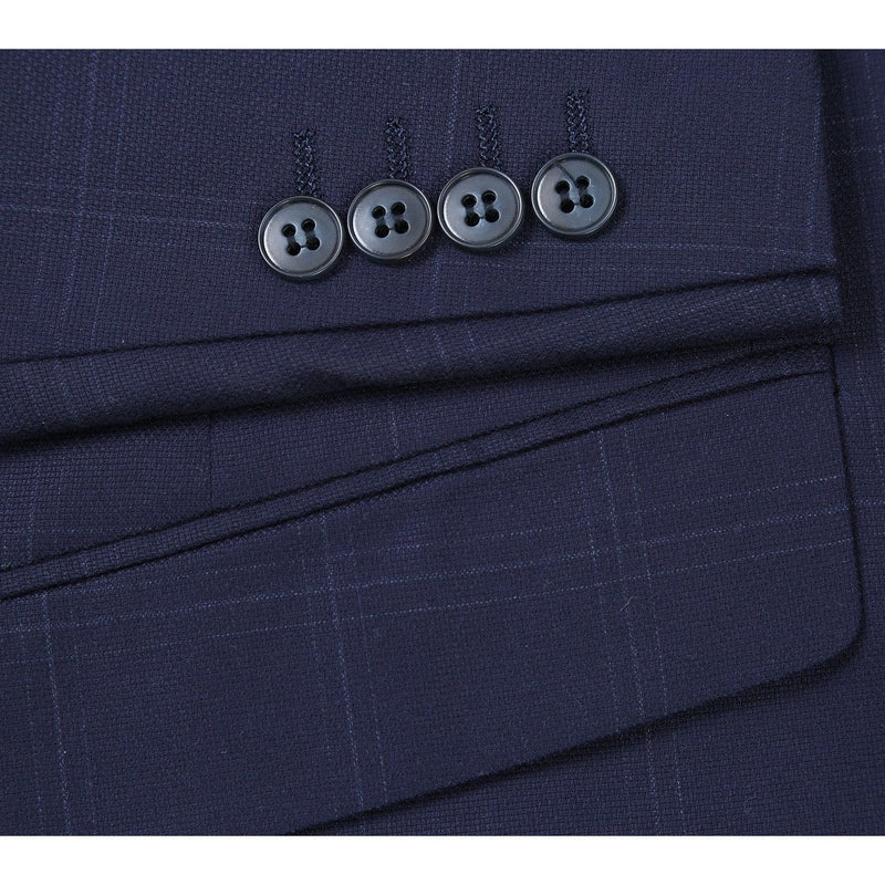 293-29 Men's Slim Fit Checked Suits