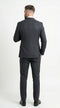 Men’s Black Pinstripe Double Breasted Suit – Classic Formal Business Suit Office and Evening Wear Modern Fit Conservative pattern