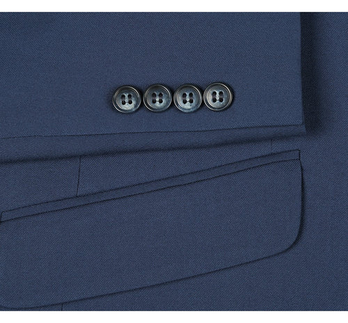 2110-19 Men's Slim Fit Solid Stretch 2-Piece Suit