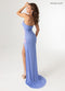 Beaded Strapless Slit Gown by Rachel Allan 70926