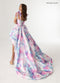 Floral Print High Low Gown by Rachel Allan 70960