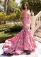 Print Sleeveless Mermaid Dress by Rachel Allan 70988