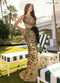 Beaded One Shoulder Slit Gown by Rachel Allan 70992