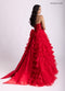 Halter A-line Ruffled Gown by Rachel Allan 71006