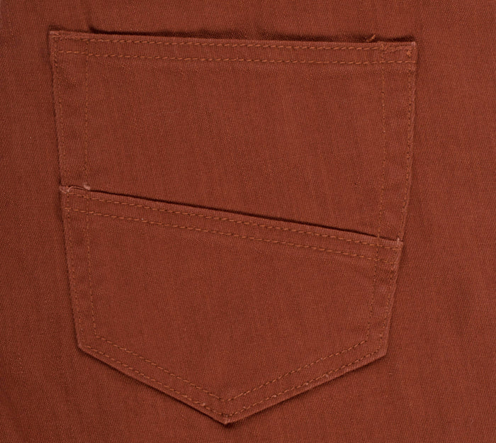 Skinny Jeans with tonal fabric, in Rust color