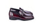 C0001205-7249 loafer with silver buckle-Dark Burgundy