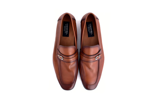 C0001118-7256 Side buckle loafer- Tan