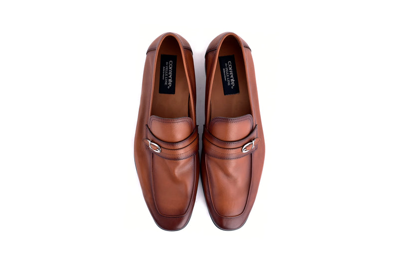 C0001118-7256 Side buckle loafer- Tan