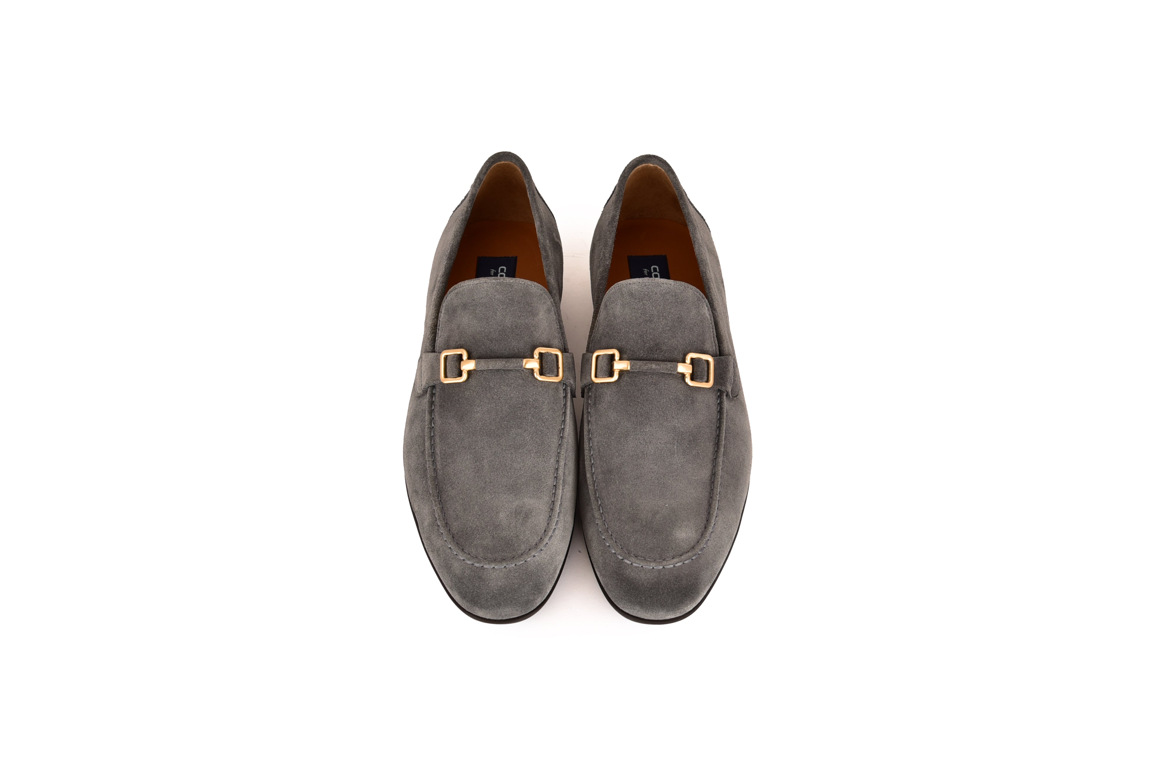 C000205-7373S Soft suede Buckle Loafer-Grey