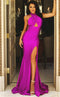 Jessica Angel JA738 Halter Fitted Open Back Cutout Ruched Court Train Jersey Dress