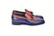 C00019-7397 Wing tip Kiltie Tassel Loafer-Navy/Tan