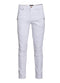 Distressed Moto Jeans in White