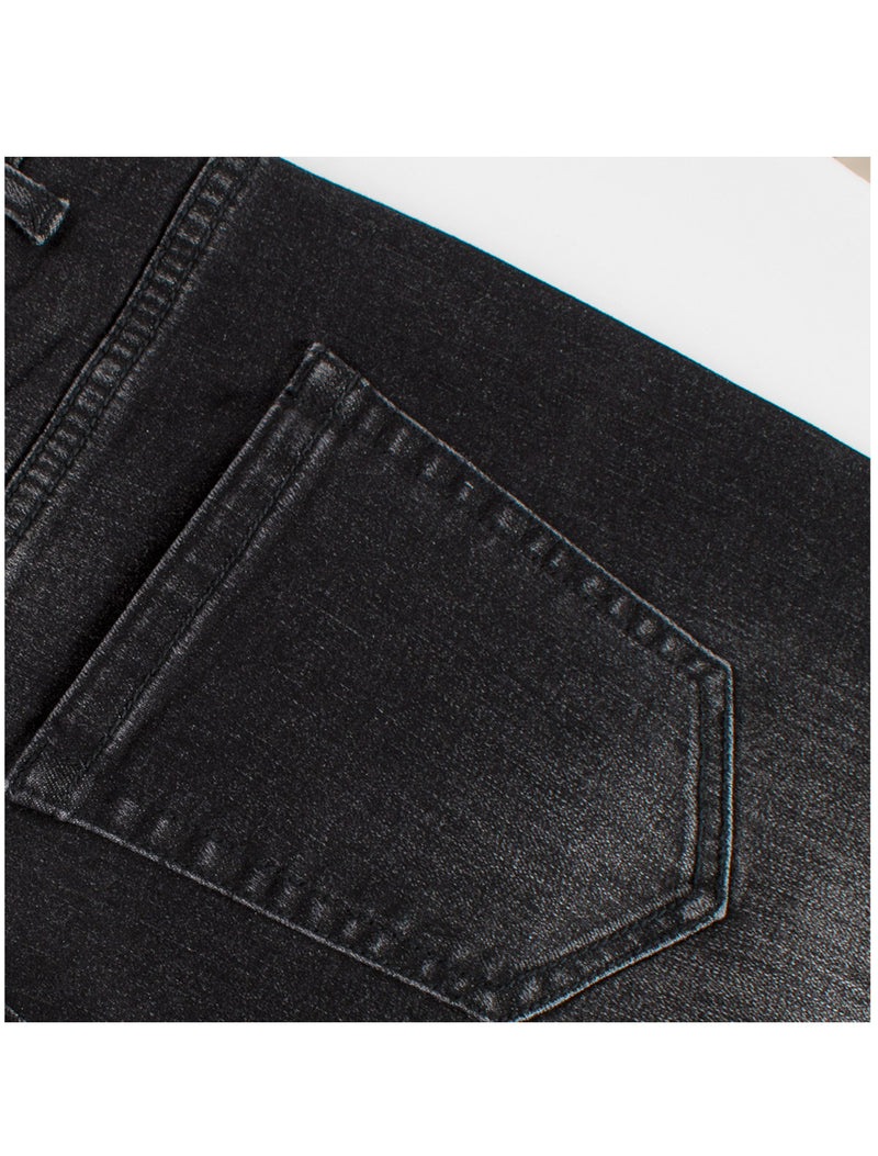 Tigger Motif on Skinny black denim