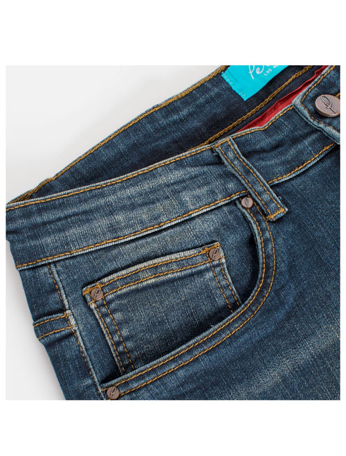 Tigger Motif on Skinny Blue denim