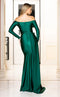 Jessica Angel JA775 Off-Shoulder Sweetheart Fitted High Slit Jersey Dress