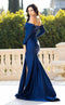 Jessica Angel JA799 Off-Shoulder Fitted High Slit Open Back Train Jersey Dress