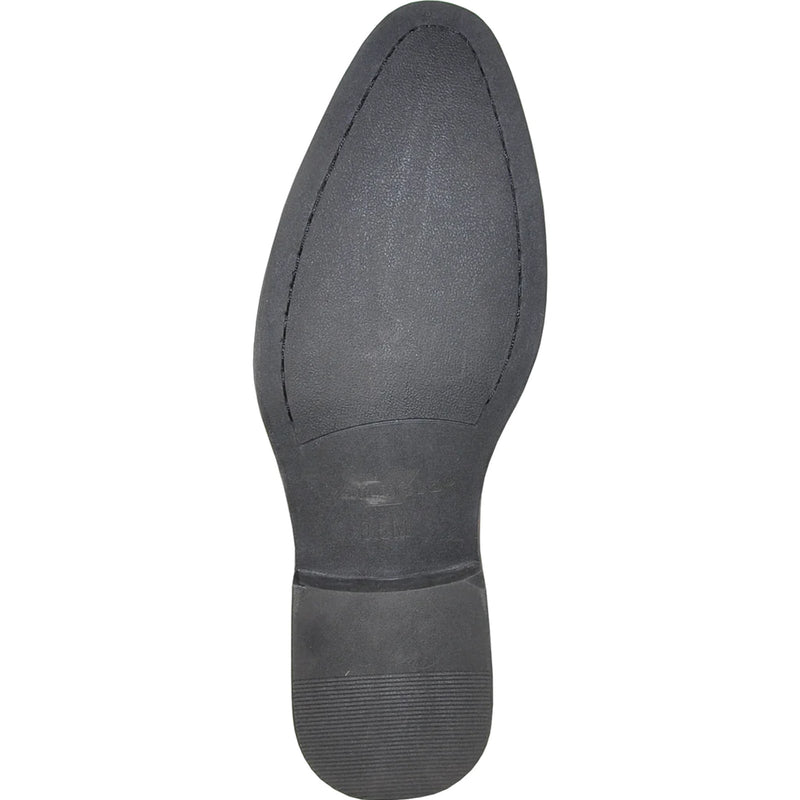 Bravo Mens Classic Plain Toe Shiny Patent Tuxedo Oxford Dress Shoe in Black