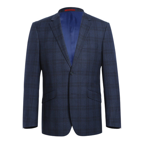 293-21 Men's Slim Fit Stretch Checked Suits
