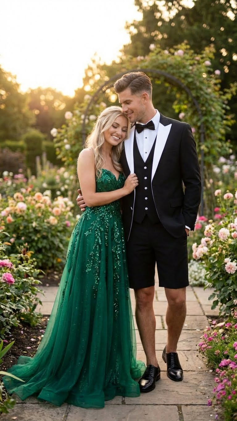 Mens Black and White Tuxedo Shorts Suit  Modern Formal Tuxedo with Short Pants for Wedding, Party and Special Events