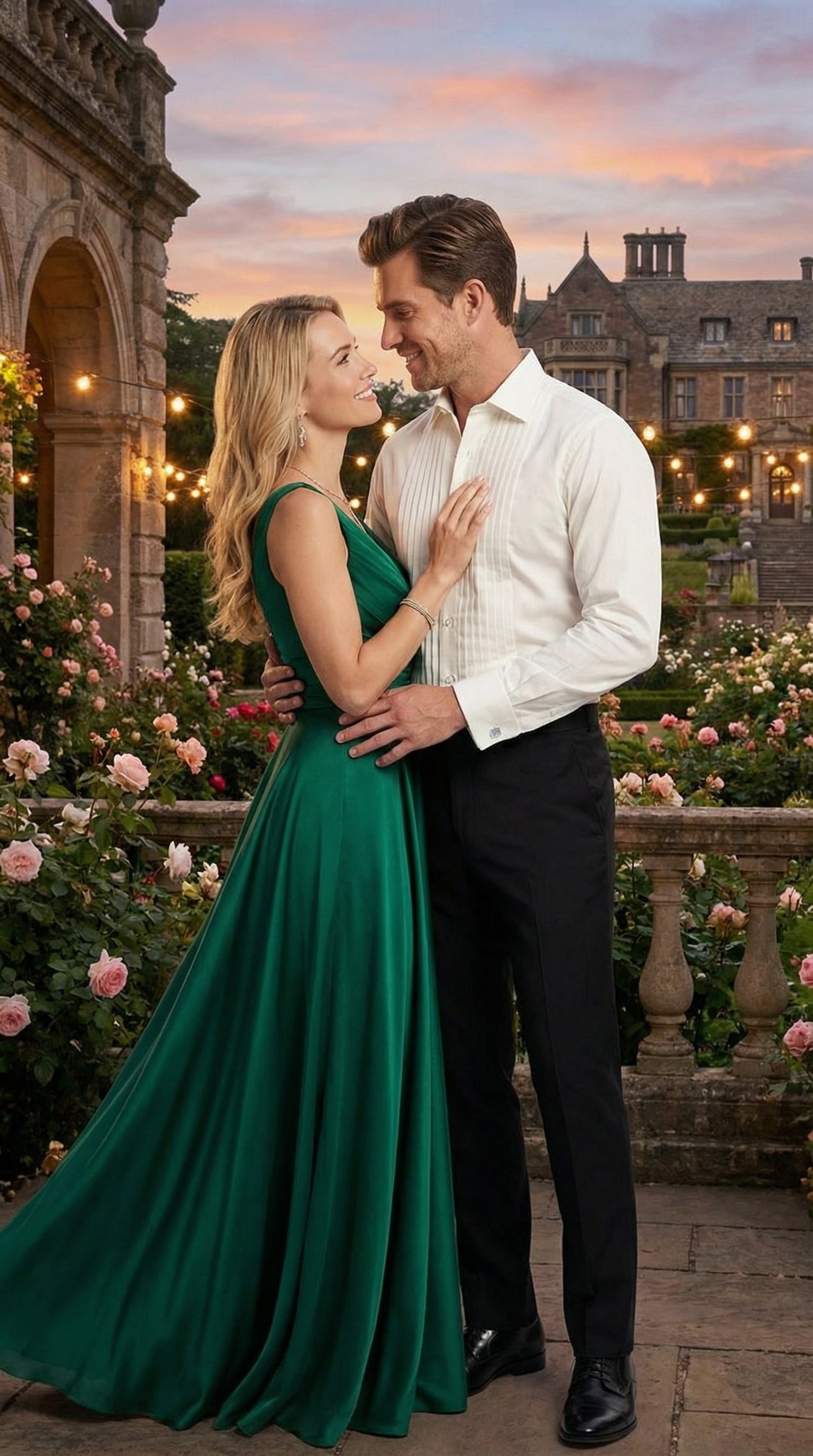 Men’s Ivory Cream Off White  Pleated Tuxedo Dress Shirt | French Cuff Formal Wedding Shirt