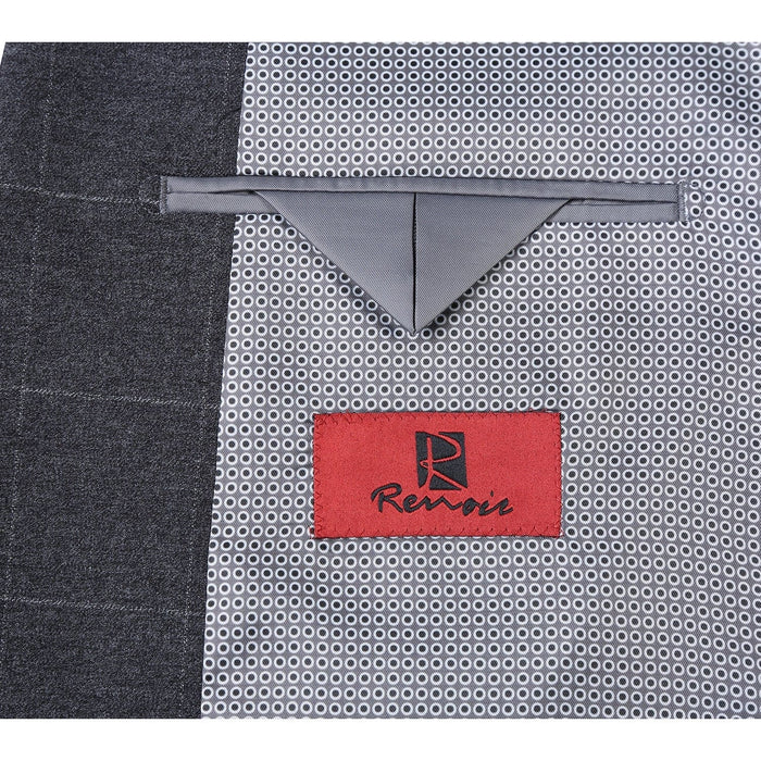 293-31 Men's Slim Fit Checked Suits