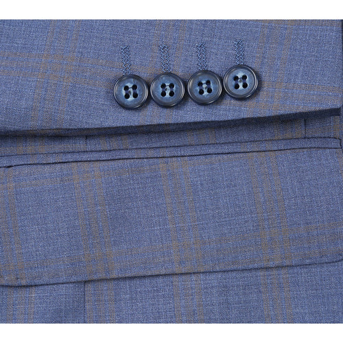 566-2 Men's New Slim Fit Wool Suits