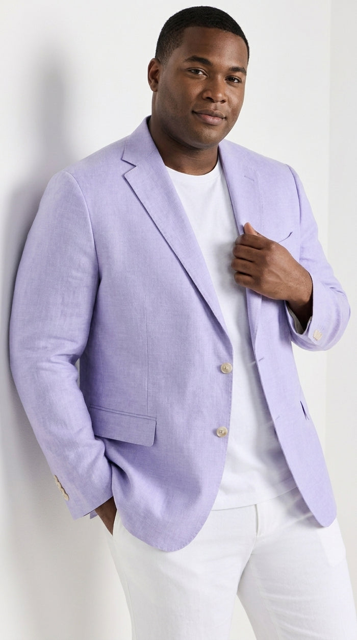 Men’s Lavender Sport Coat – Two-Button Wedding, Business and Smart Casual Blazer