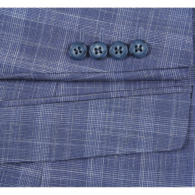 293-24 Men's Slim Fit Checked Suits