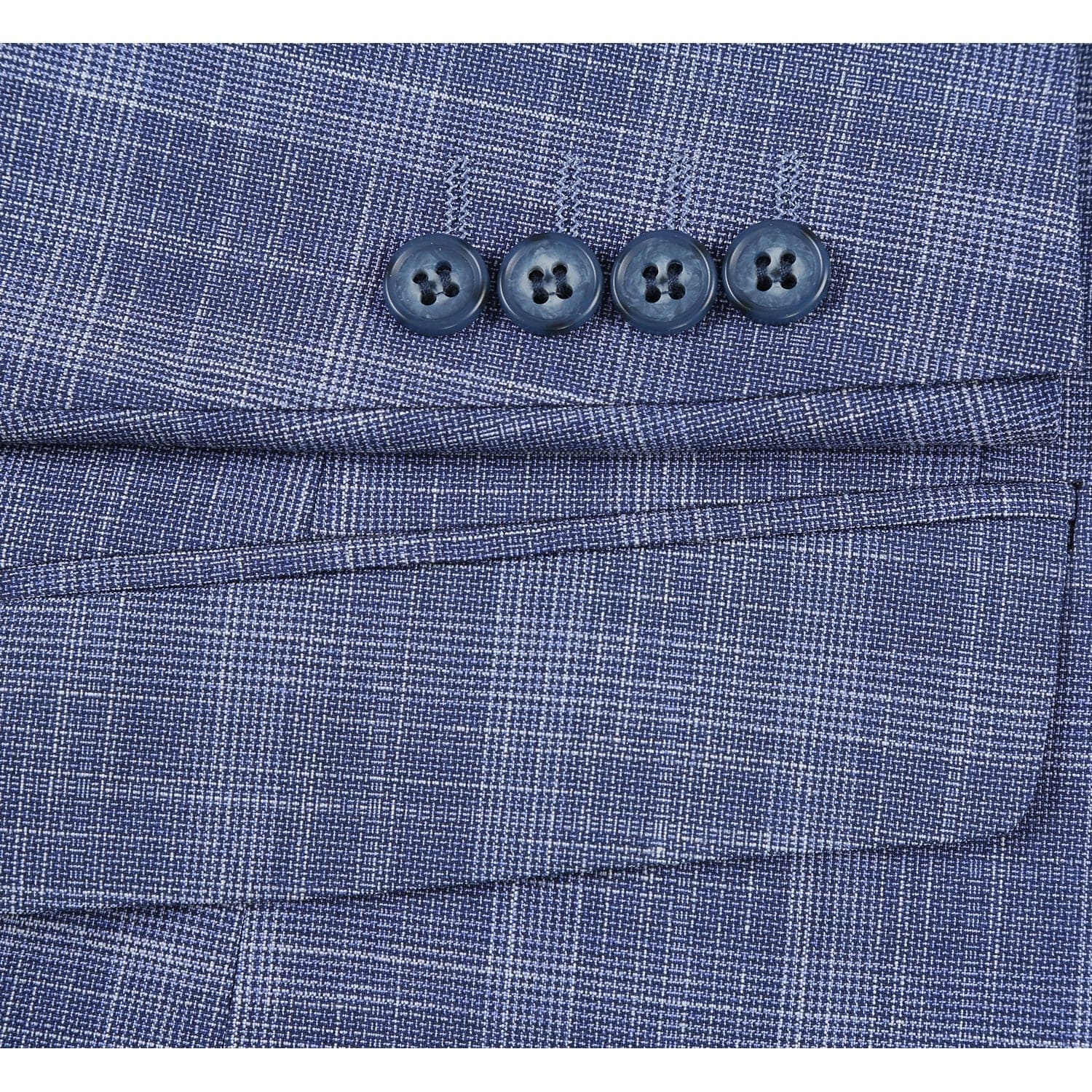 293-24 Men's Slim Fit Checked Suits
