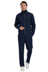 "Blue Plaid Men's Casual Track Suit - Walking Jacket & Pant Set"