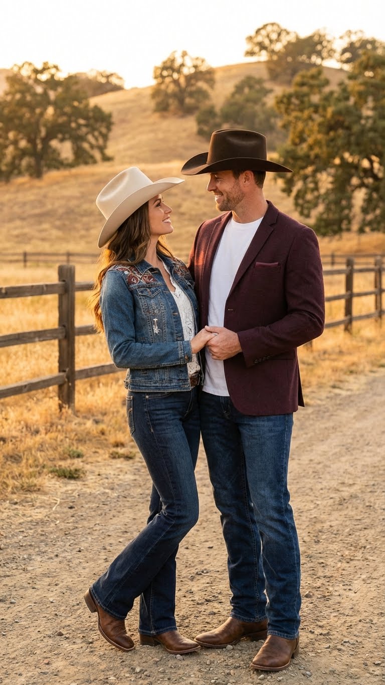 Mens Burgundy Western  Blazer Jacket, Textured Cowboy Style Sport Coat for  - Tweed Herringbone Maroon Color