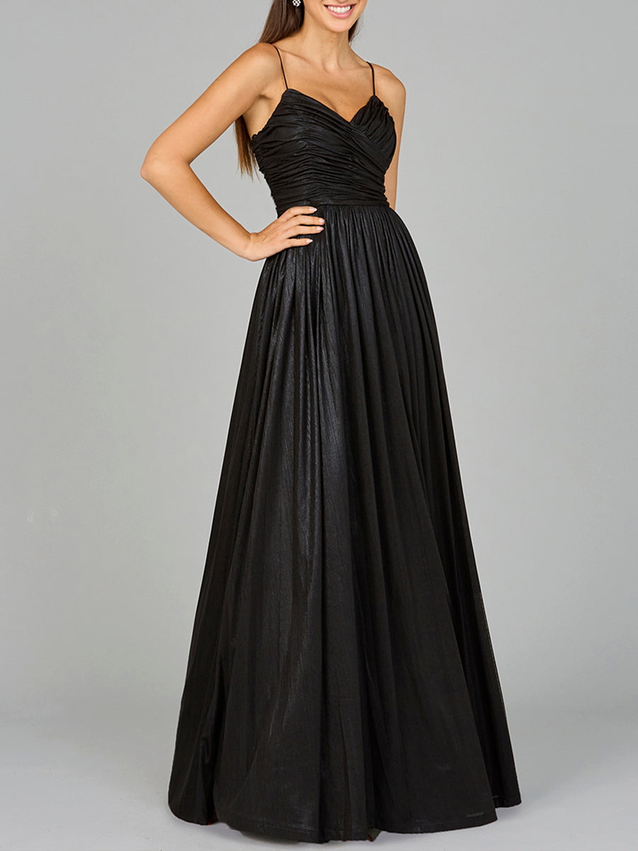 Lara 8120 High Slit Metallic Jersey Wedding guest Dress