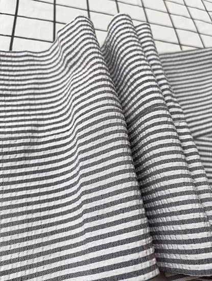 Mens Seersucker Pants - Summer Casual Pinstripe Modern Fit in Color Gray