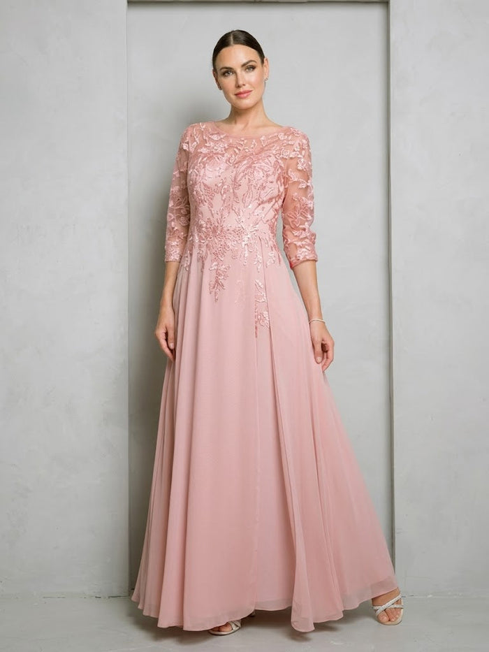 Eva USA 5258 Long A-Line Mother of the Bride Formal Dress