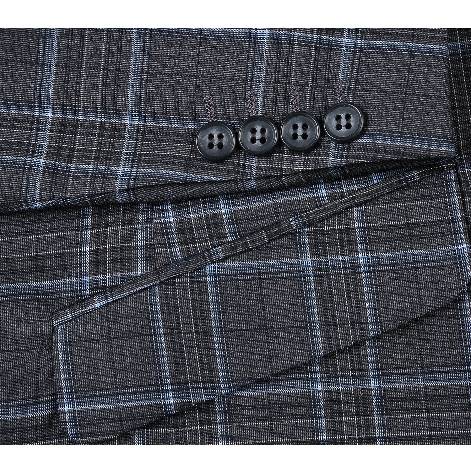 293-28 Men's Slim Fit Checked Suits